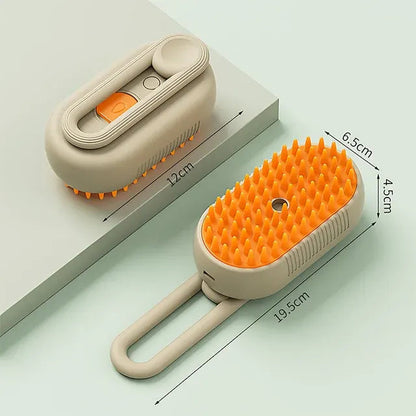 3-in-1 Steam Pet Grooming Brush