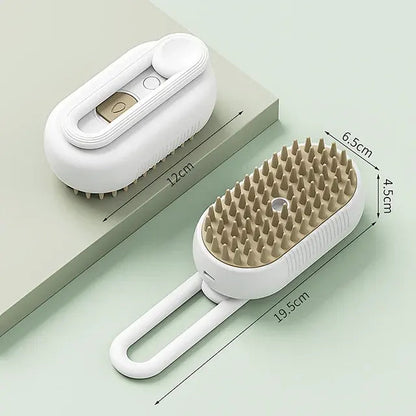 3-in-1 Steam Pet Grooming Brush