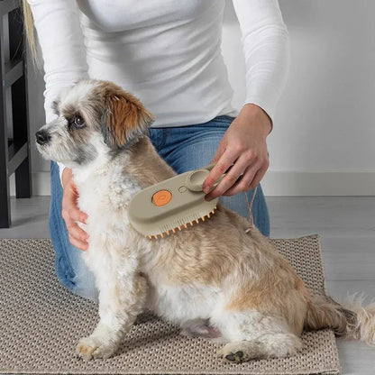 3-in-1 Steam Pet Grooming Brush