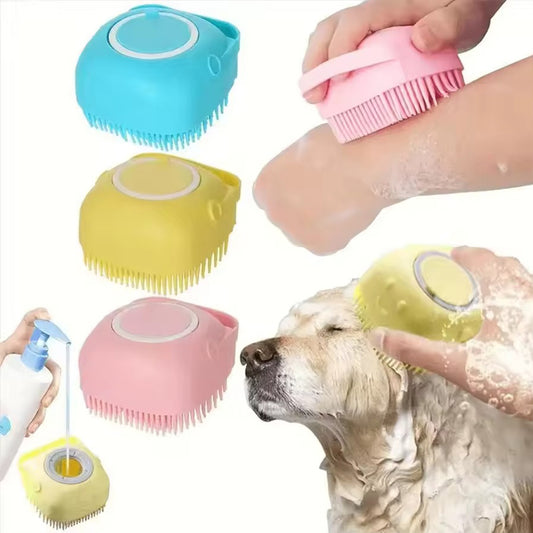 Pet Shampoo Brush with Dispenser (80ml / 2.7oz)
